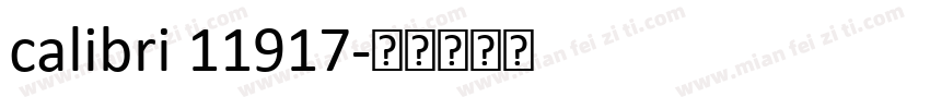 calibri 11917字体转换